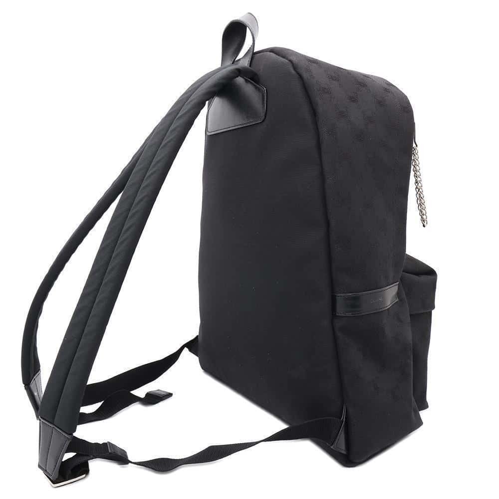 Celine Triomphe Canvas Backpack Rucksack Daypack Black Bag - Picture 2 of 12